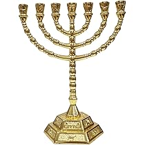 イスラエル メノーラー 真鍮製 7燭台 キャンドルスタンド 高さ32cm イスラエル メノーラー 真鍮製 7燭台 キャンドルスタンド 高さ32cm